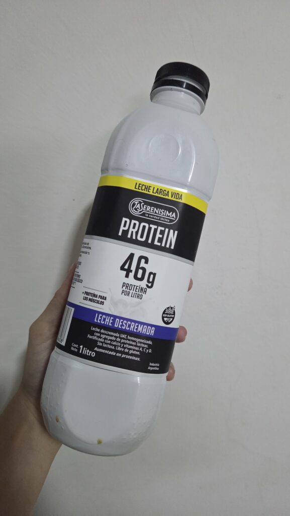 Botellas de leche La Serenísima