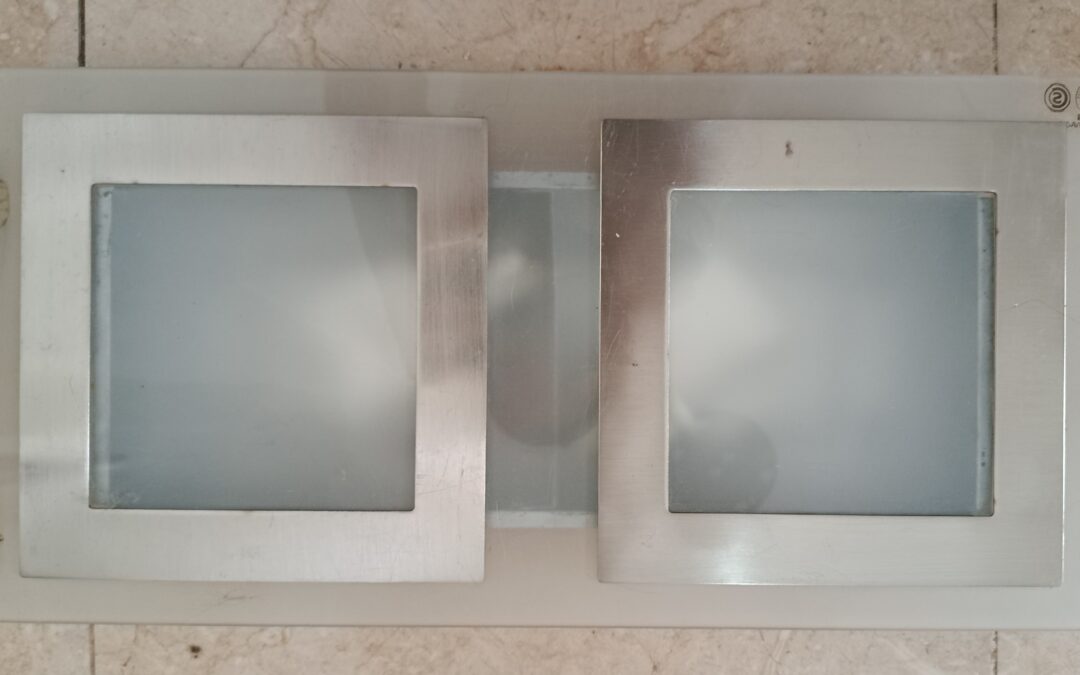 Lámpara de techo rectangular