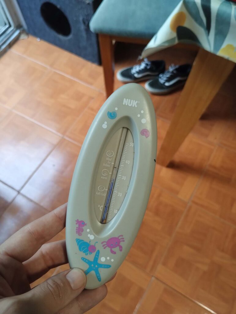 Termómetro para bañera