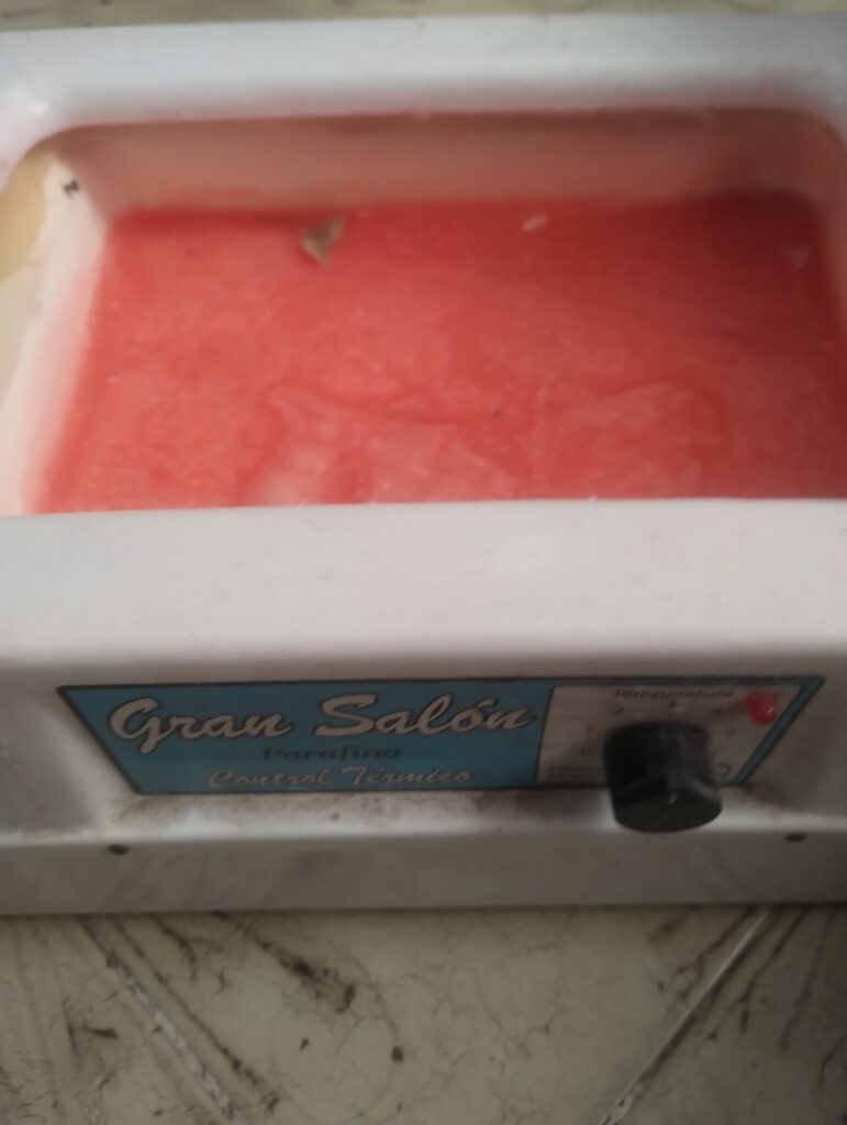 Calentador de resina para pies