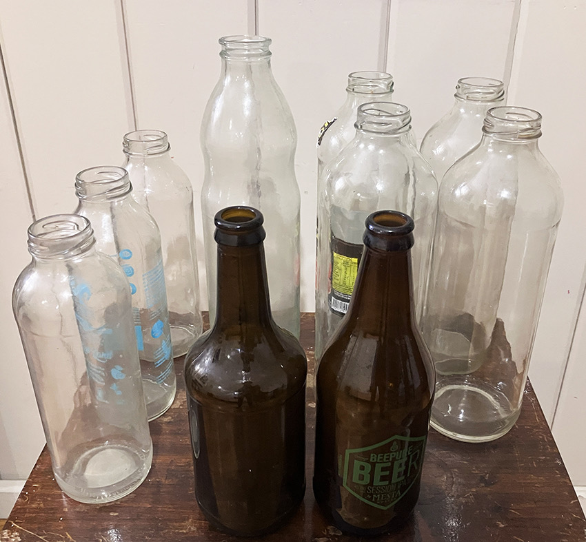 Botellas de vidrio