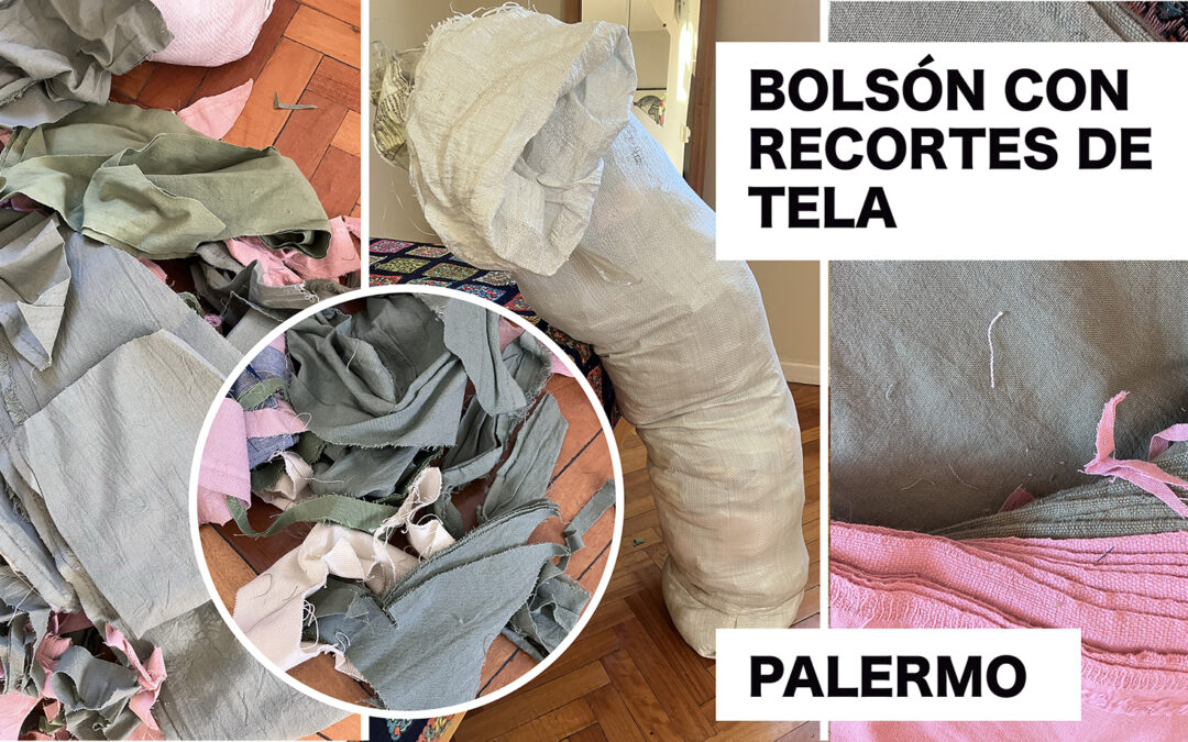 Bolsa de recortes de tela, textil