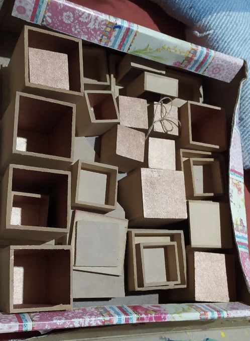 Cajitas de fibrofácil