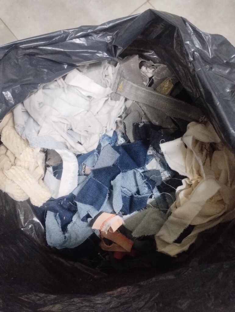 Descarte textil para relleno