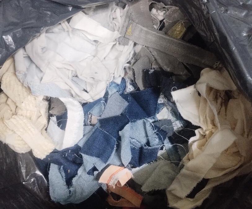 Descarte textil para relleno