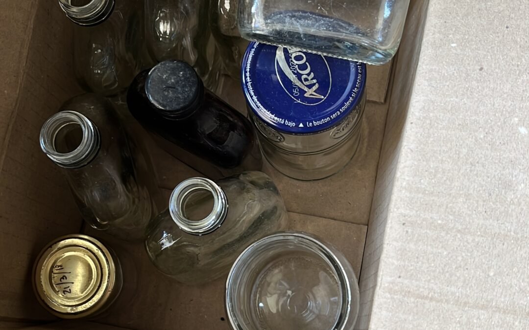 Vidrio botellas y frascos