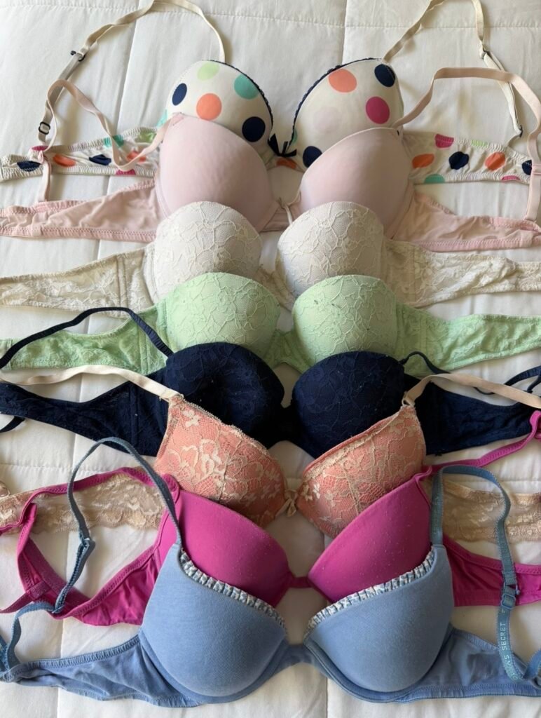 Corpiños con poco uso para reciclar